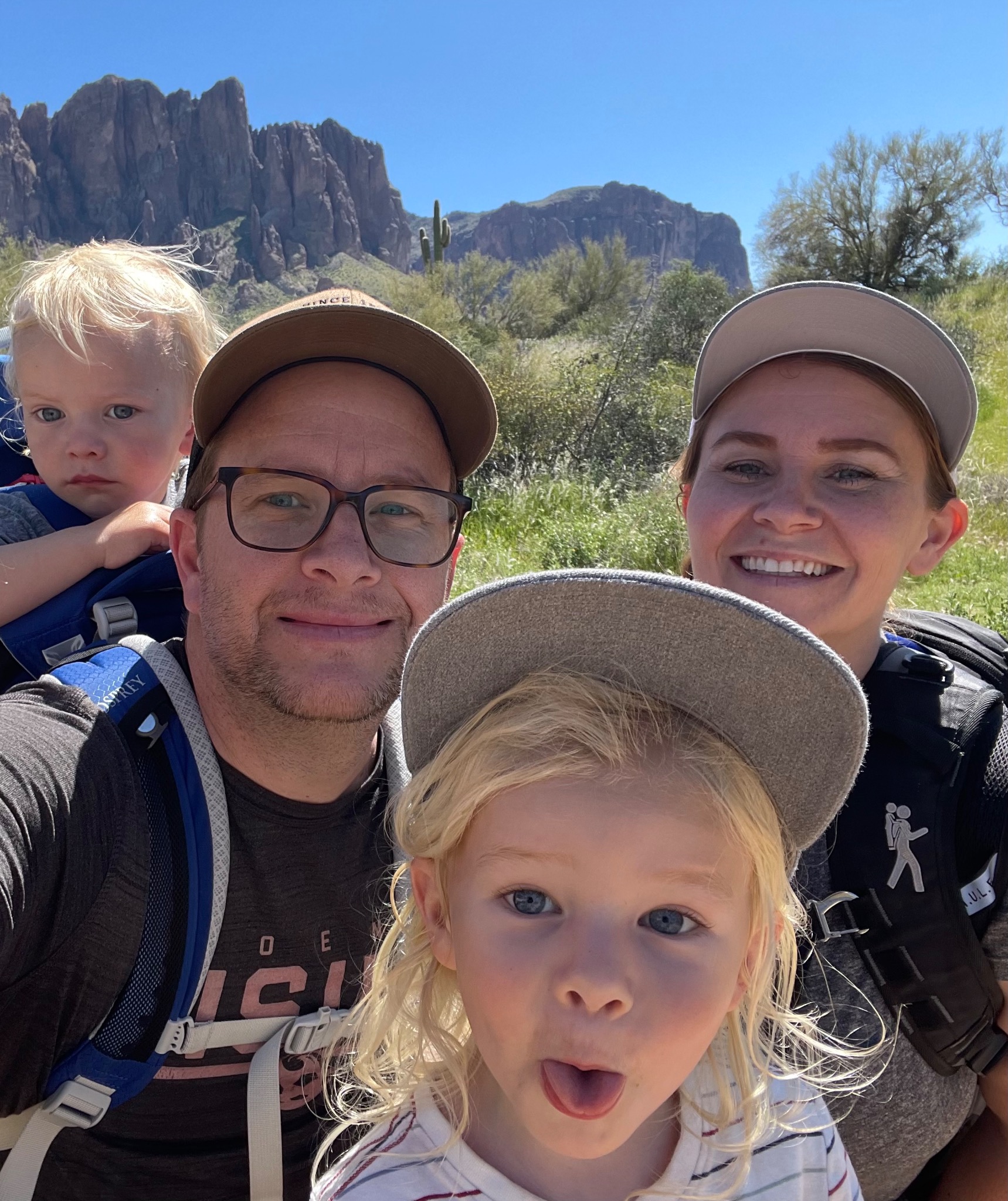 The family behind The Land Lover enjoying the outdoors together